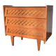 Commode vintage bois rotin