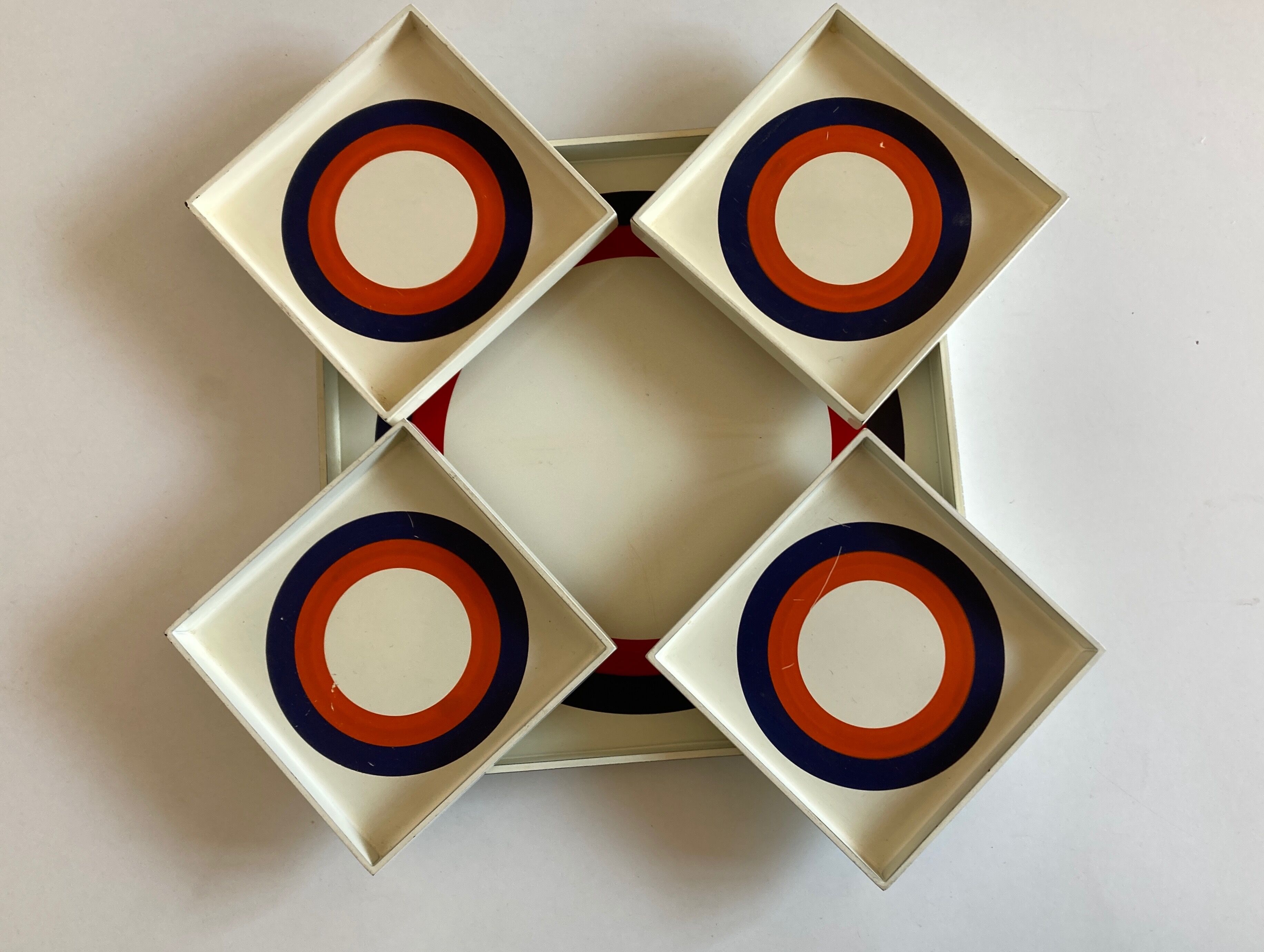 Set of 5 Prisunic target boards, 1960 design