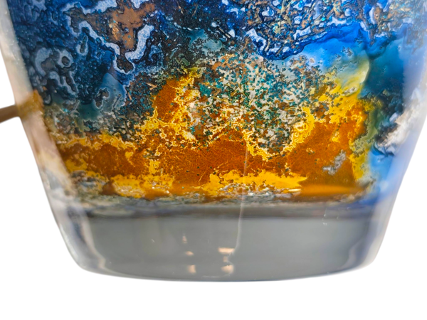 Lampe de table Laque Line des années 1990 – Pièce unique artisanale française