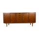 Danish mid-century modern buffet in teak with drawers and sliding doors – 1960s