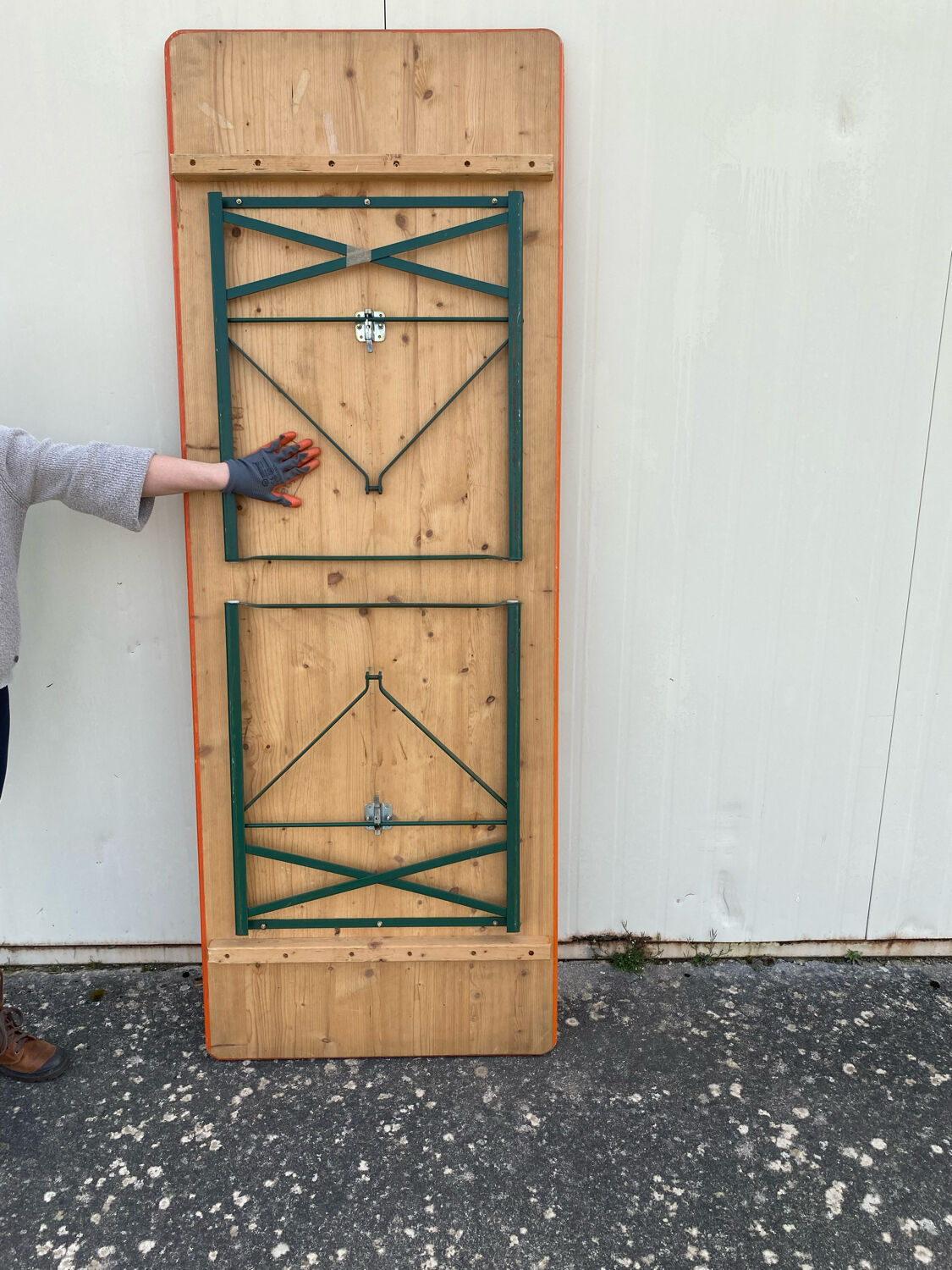 Folding brewery table duo