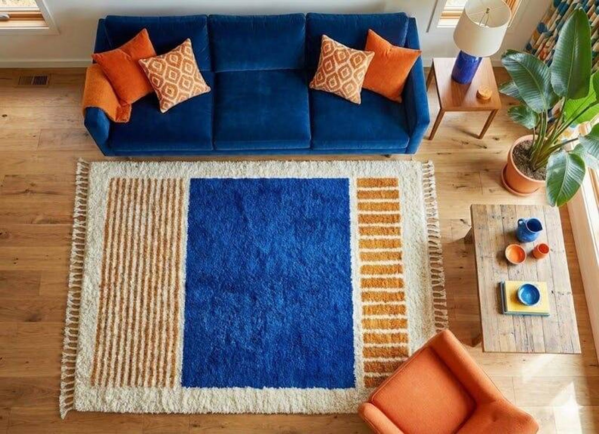 Custom handmade rug 2/3 m