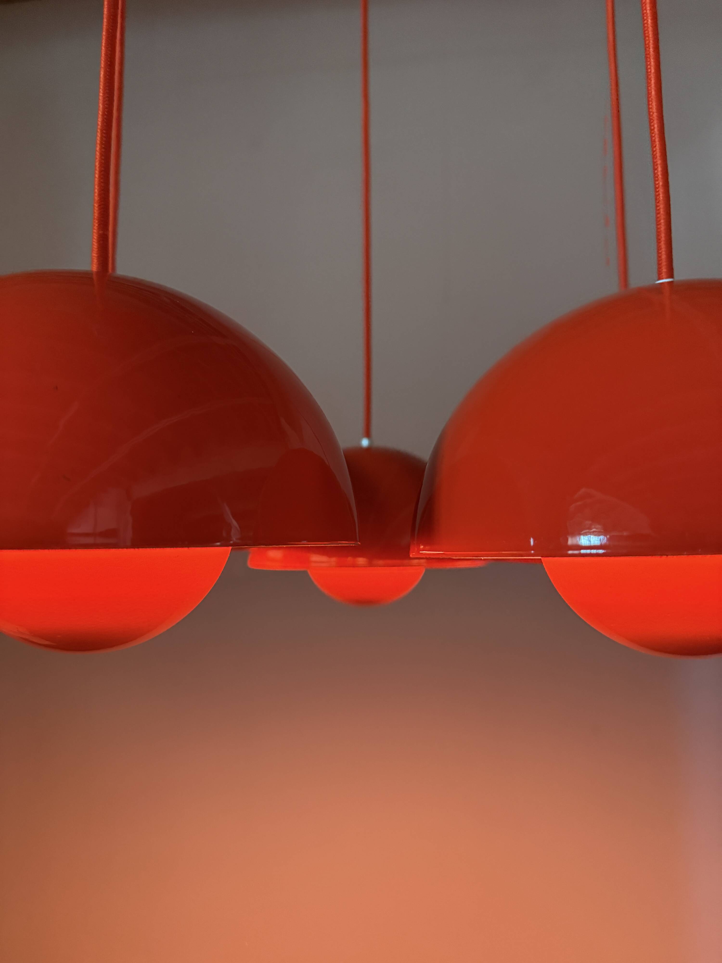 Verner Panton chandelier Flowerpot lamp