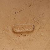 Vintage Mexican Hand Painted Terracotta Wall Plate - Amado Galvan - 1970s