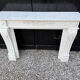 Louis XV style fireplace in Carrara marble, circa 1980.