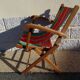 fauteuil pliant toile vintage