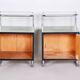 Bauhaus Side Tables in Chrome and Glass by Vichr a Spol., Czech, 1930s, Set of 2