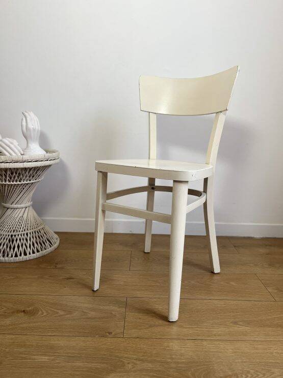 White vintage bistro chair