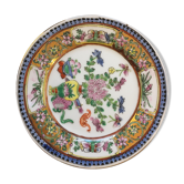Vintage decorative plate in Chinese porcelain