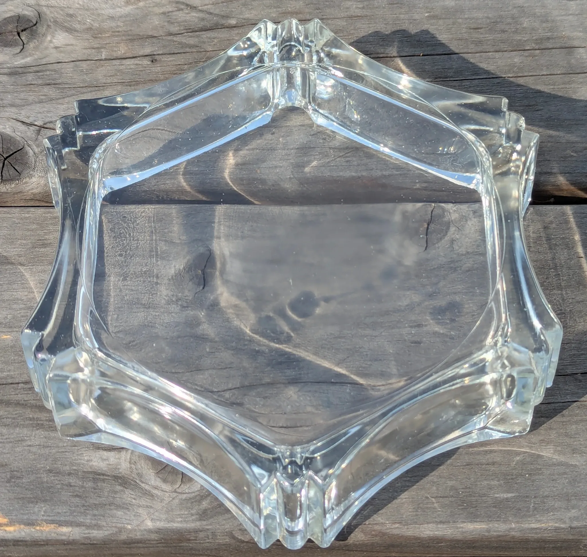 Borgonovo glass ashtray Italy 1970s vintage