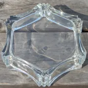 Borgonovo glass ashtray Italy 1970s vintage