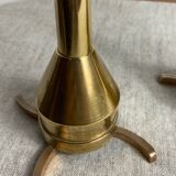 Pair of designer bronze candlesticks