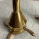 Pair of designer bronze candlesticks