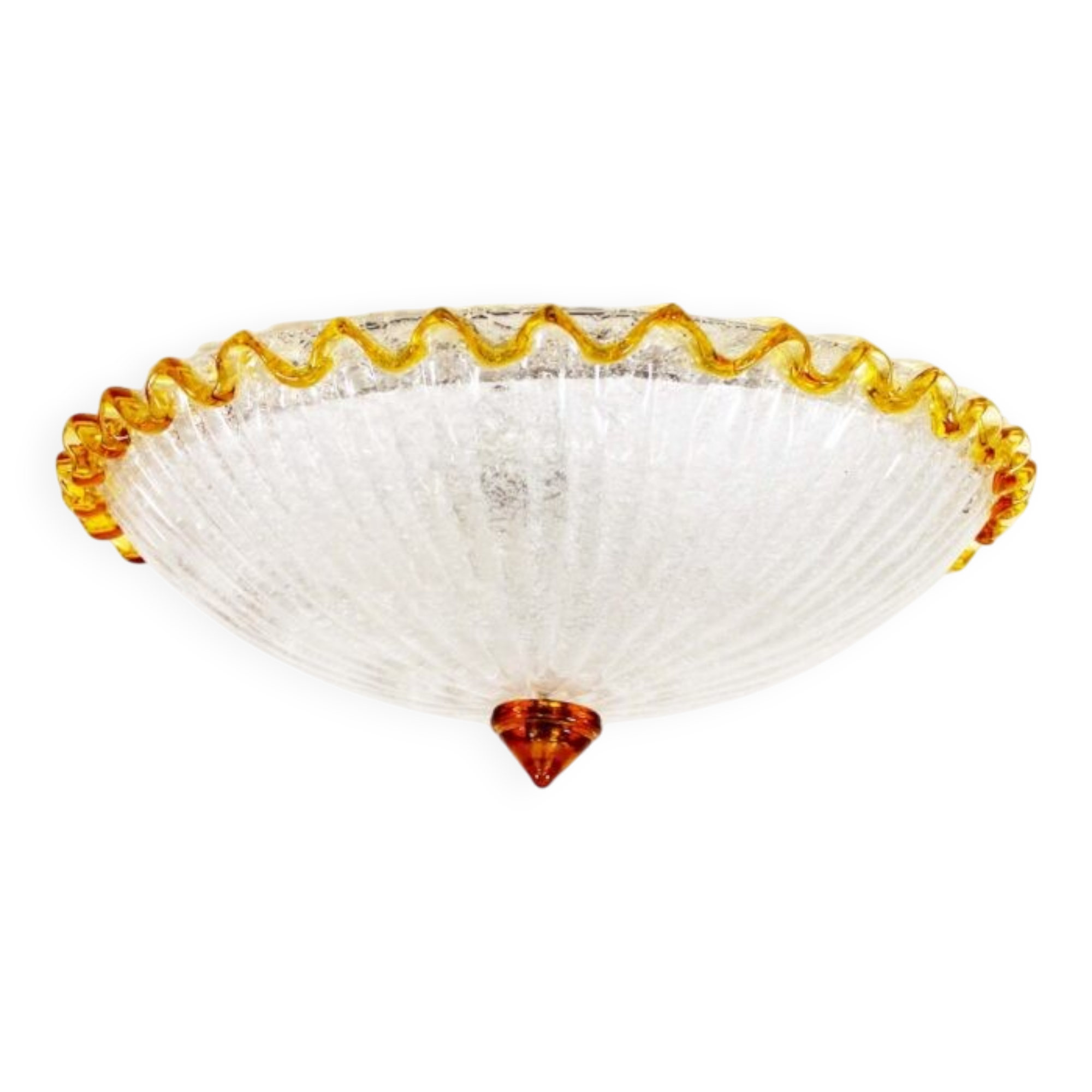 Large vintage Italian Murano glass wall or ceiling light, Italy 1970s