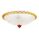 Large vintage Italian Murano glass wall or ceiling light, Italy 1970s