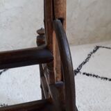 Bamboo shelves, fireplace