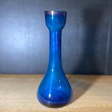 Soliflores en verre bleu