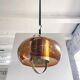 Brass and smoked glass pendant lamp by Temde, Germany 1970s