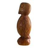 Wooden bird sculpture