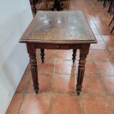 Old oak game table with 4 drawers