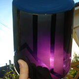 Covered cubist glass pot La Coupole Brasserie Paris 1930 signed Riecke