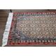 Vintage Turkish Oushak Handmade Wool Cotton Beige Runner Rug  98x284