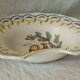 Beard dish barber in faience nevers or la rochelle decor au coq 20 eme