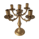 Antique brass candlestick 4 branches