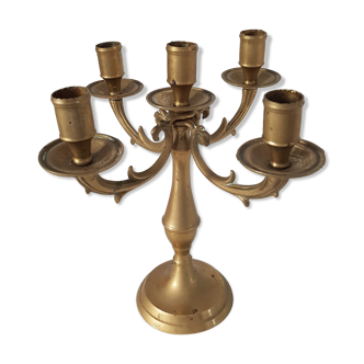 Old brass chandelier 4 branches