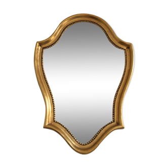 Miroir ancien doré style baroque 39x27cm