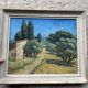 Mediterranean landscape painting signed L. Gontard