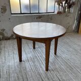 1950s round oak table