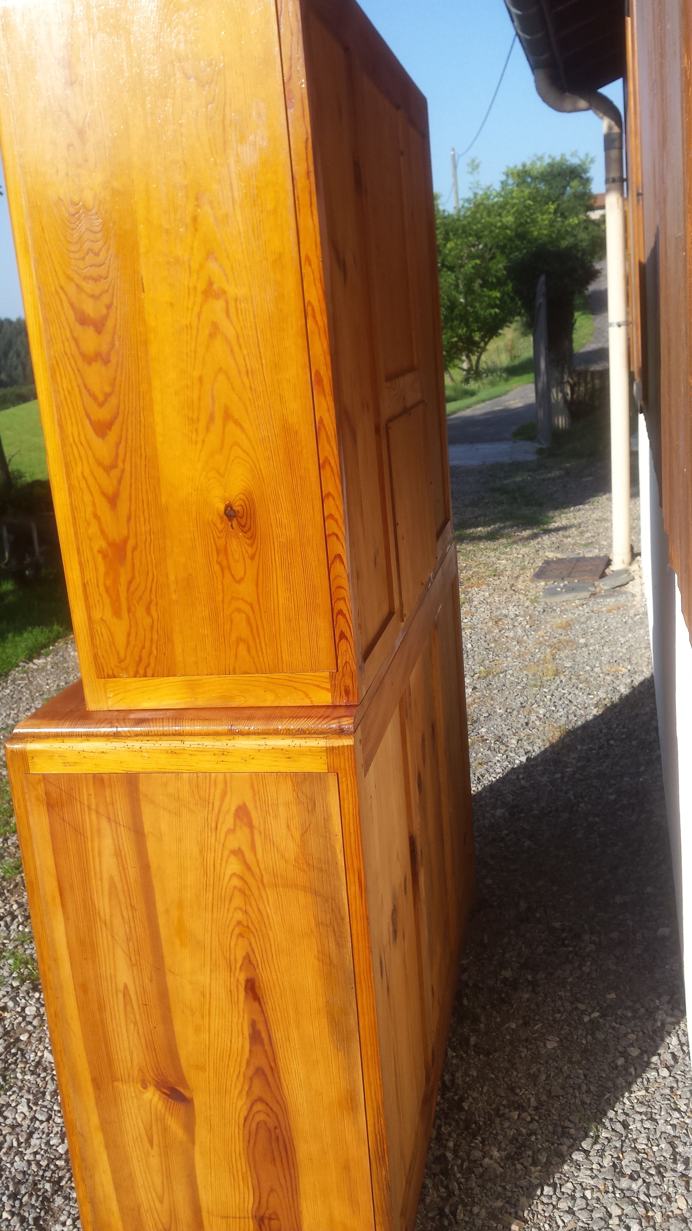 Mado sideboard in solid wood, wooden top
