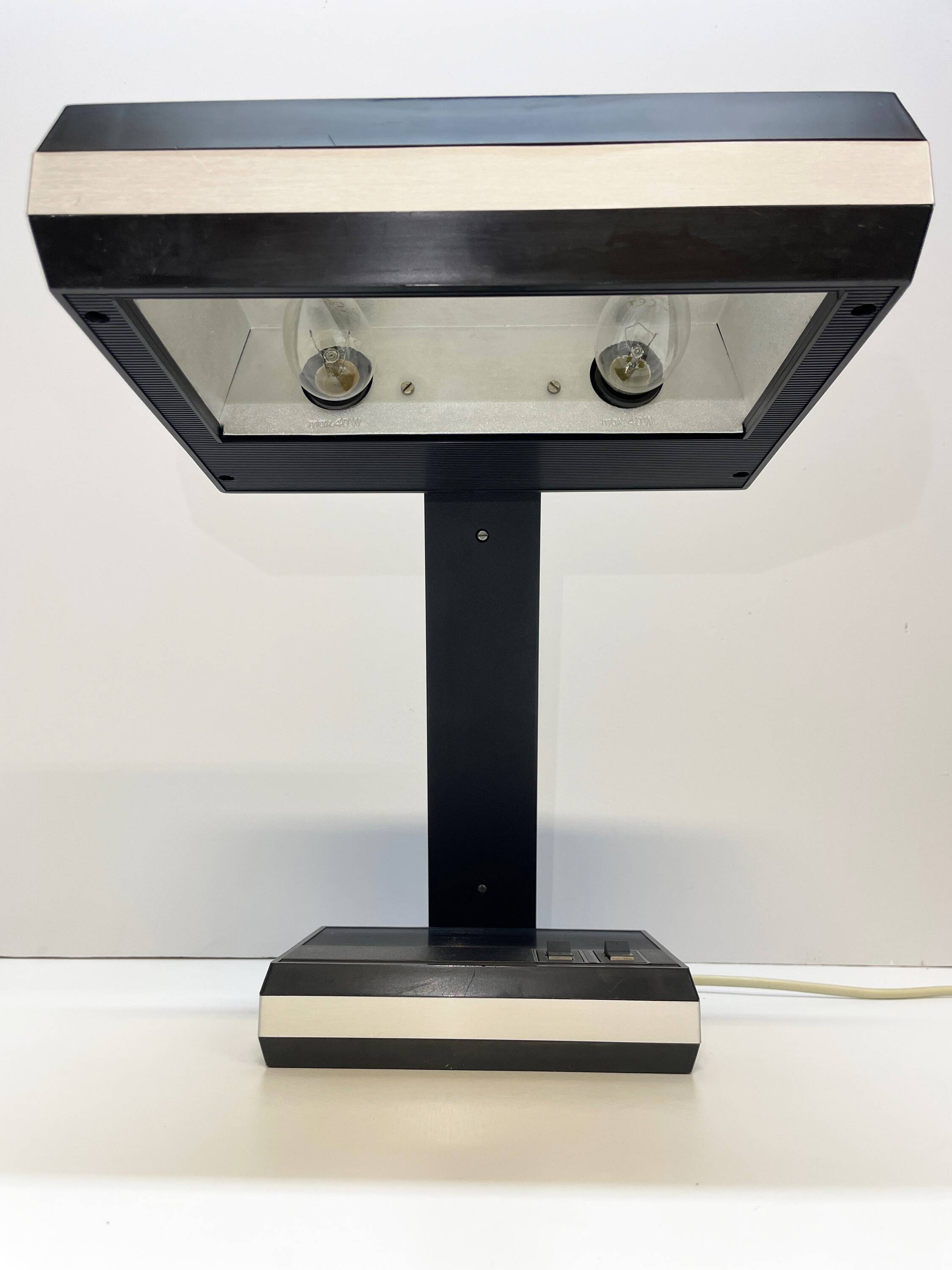 Black Polam desk lamp, 1970s.