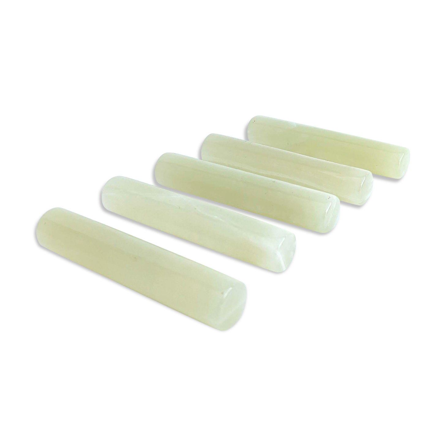 5 Vintage alabaster knife holders