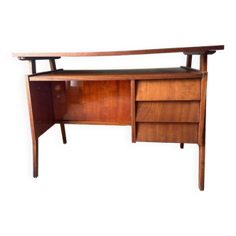Bureau en bois du milieu du siècle