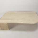 Italian travertine coffee table, 1980s