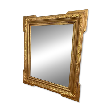 Superb antique bevelled mirror with "ears" – Louis-Philippe style – F