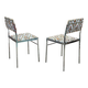 Pair of chrome chairs from the 70