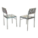 Pair of chrome chairs from the 70