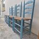 4 chaises paillées anciennes de style provençale