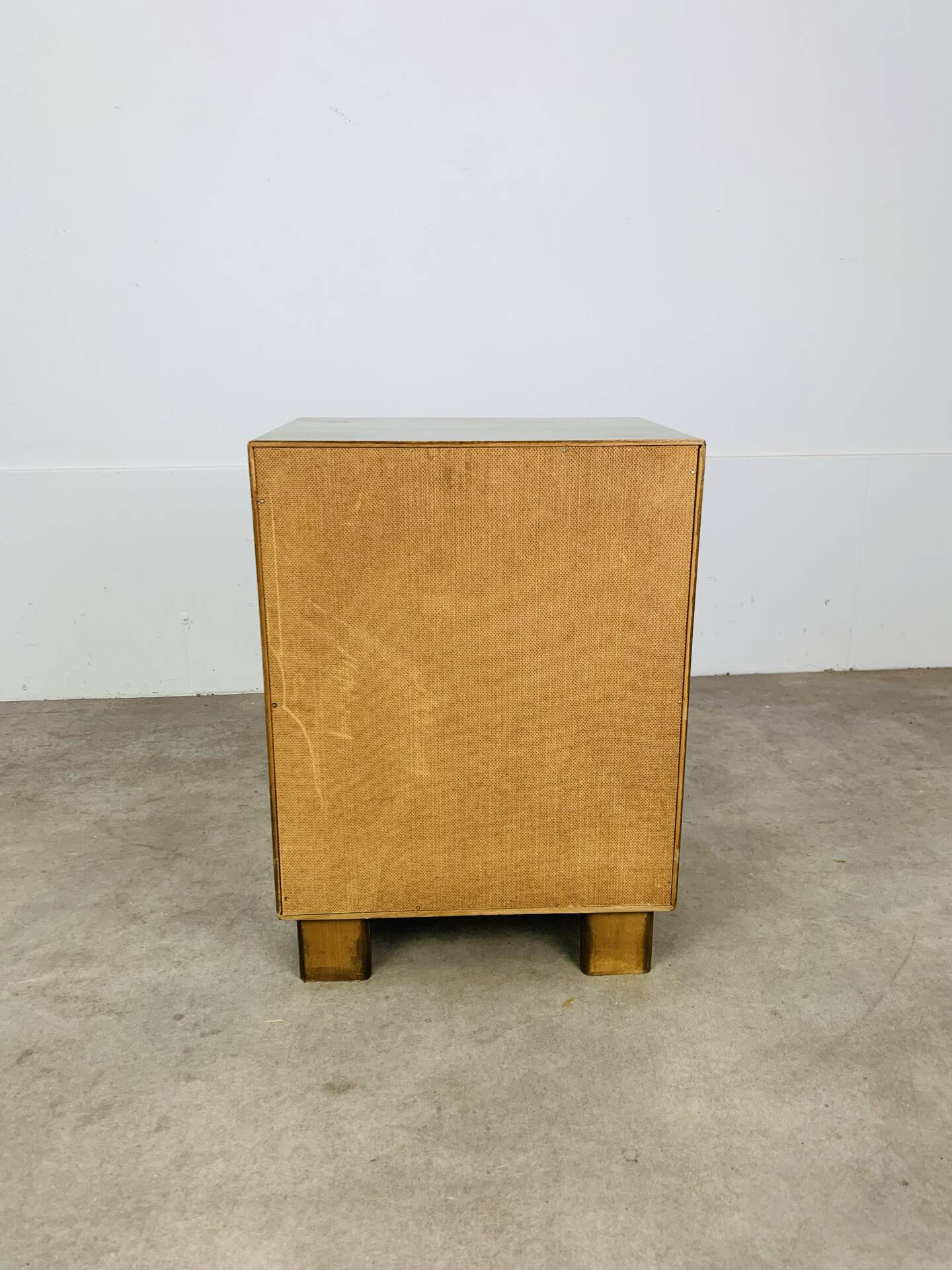 Art Deco bedside table in wood, 1940s/50s