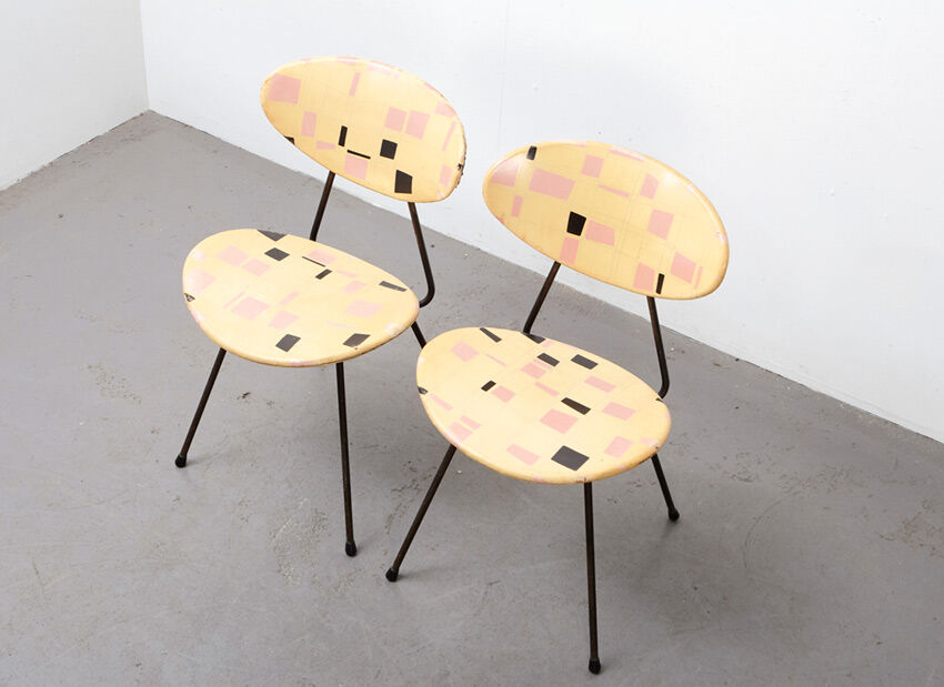 Pair of 'Staatsmijnen' chairs by Rob Parry 1955