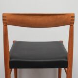 Set of 6 dining chairs teak, H.W. Klein for Bramin