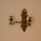 Applique murale suédoise en laiton, style milieu du siècle