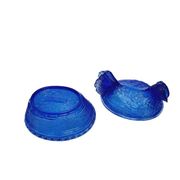 Polish candy dish from Ząbkowice Glasswork, Poland, 1950s