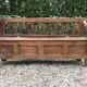 Bench chest paneled in chestnut region Brittany ( Plouay dept. 56 )