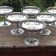 6 vintage stainless steel ice cream cups