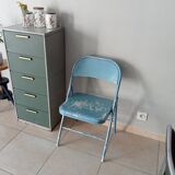 Vintage metal folding chair