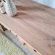 Table de ferme basse en bois 2 tiroirs